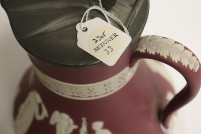 Wedgwood Crimson Jasper Dip Etruscan Jug