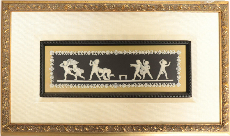 Wedgwood Tri-color Plaque &quot;Blindman&apos;s Bluff&quot;