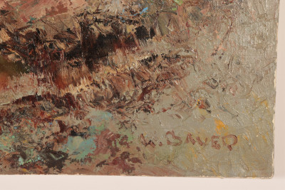 Willi Bauer - Landscape with Pond