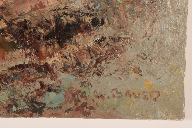 Willi Bauer - Landscape with Pond