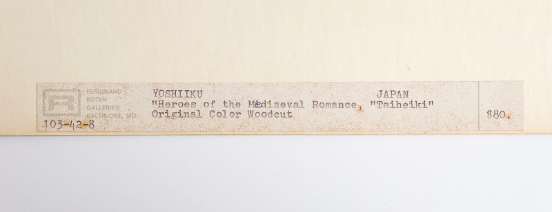 Utagawa Yoshiiku - Heroes of the Taiheiki