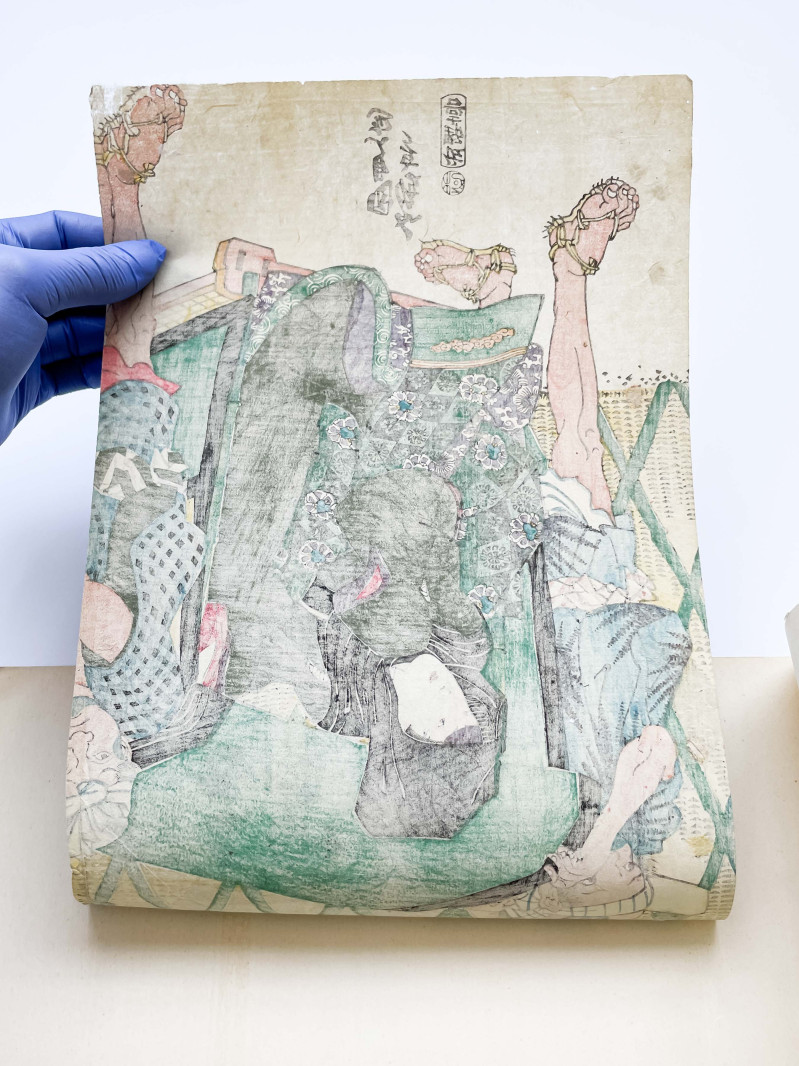 Utagawa Kunisada - Figure in a Palanquin