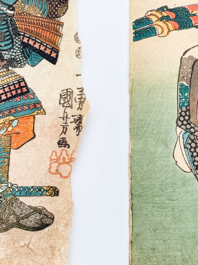 Utagawa Kuniyoshi - Four Samurai Portraits