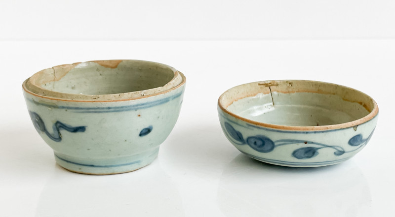 Chinese Underglaze Blue Decorated Small Ceramic Box and Cover