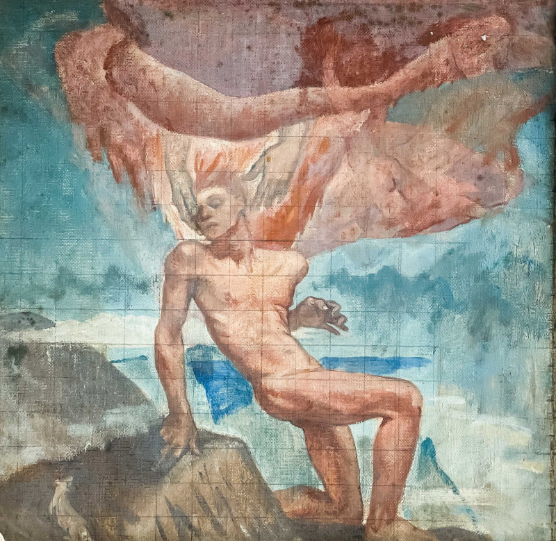 Glyn Philpot - Working Drawing for &apos;The Creation of Man&apos;