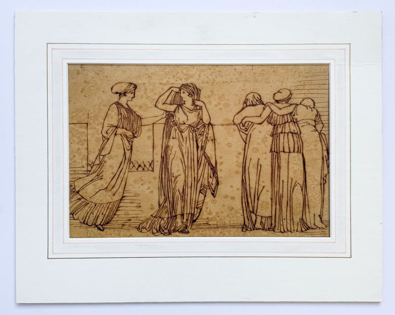 after John Flaxman, R.A. - Venus Disguised Inviting Helen to the Chamber of Paris