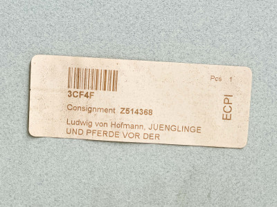 Ludwig von Hofmann - Jünglinge und Pferde vor der Quelle (Youths and Horses by a Spring)