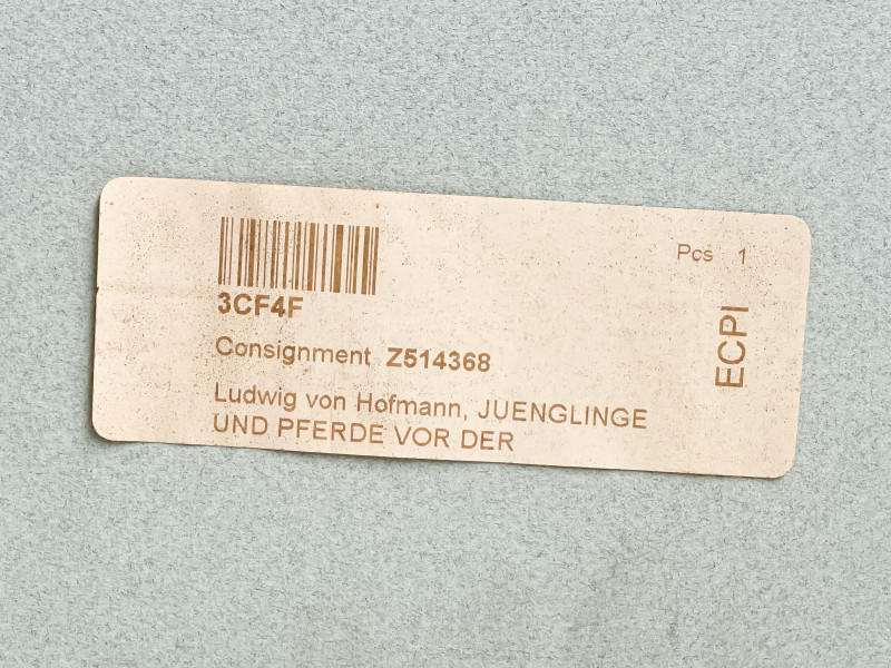 Ludwig von Hofmann - Jünglinge und Pferde vor der Quelle (Youths and Horses by a Spring)