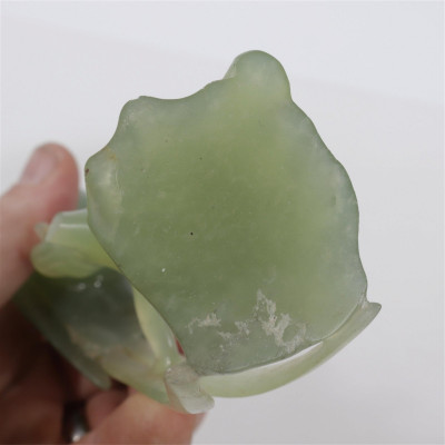 Pair Chinese Carved Hardstone Pheasants