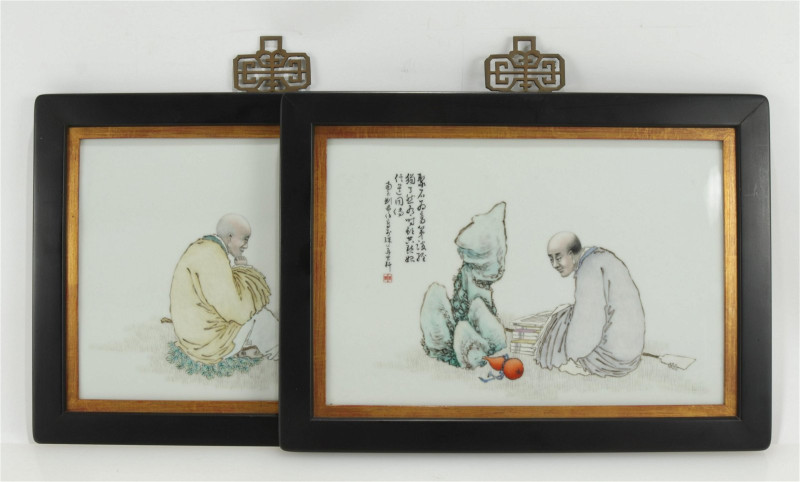 Liu Xiren - Two Porcleain Plaques