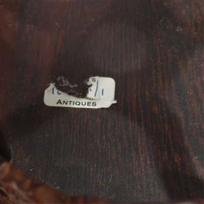 Two Chinese Jichimu Carved Wood Stands