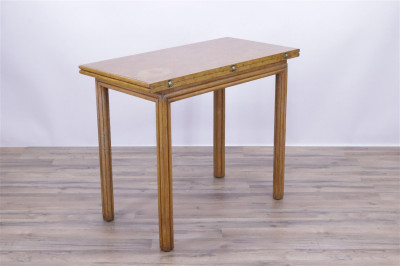 McGuire Oak &amp; Rattan Games Table