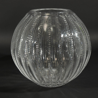Baccarat Glass Vase &amp; 2 Etched Glass Vases/Bowl
