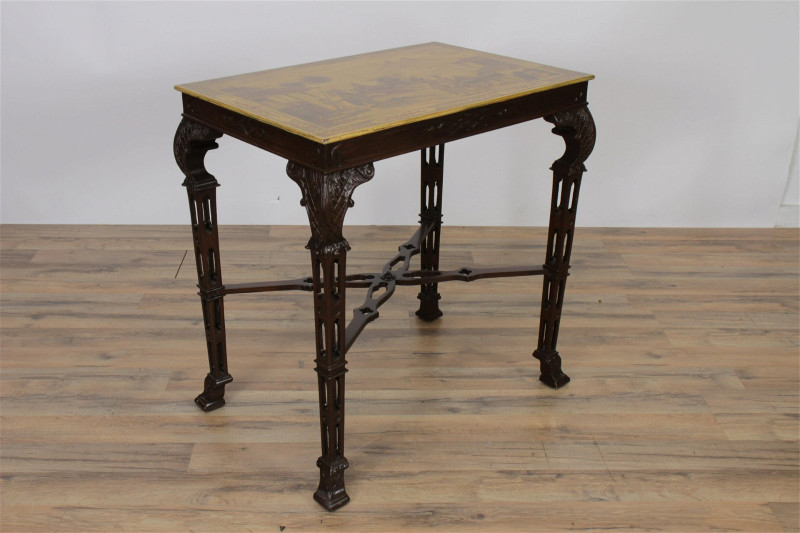 George III Style Chinoiserie Decorated Table