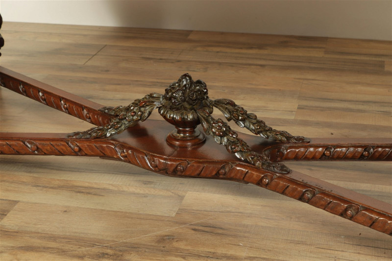 Regency Style Inlaid Mahogany Dining Table