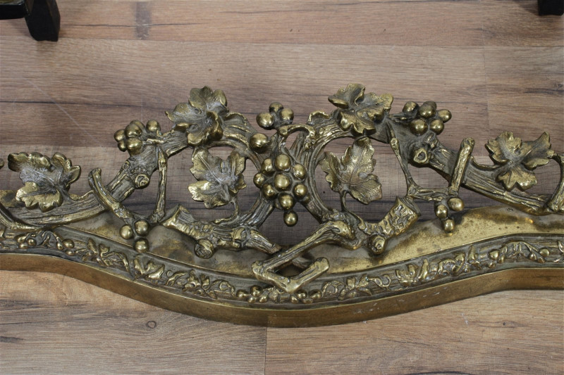 Pair of Louis XV Style Gilt Brass Figural Chenets