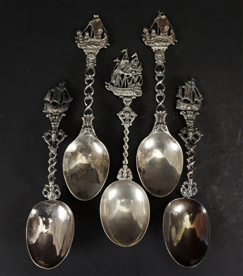 Group of 19th C Sterling Spoons
