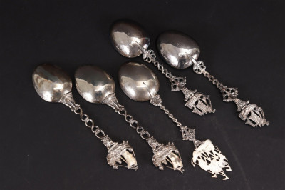 Group of 19th C Sterling Spoons