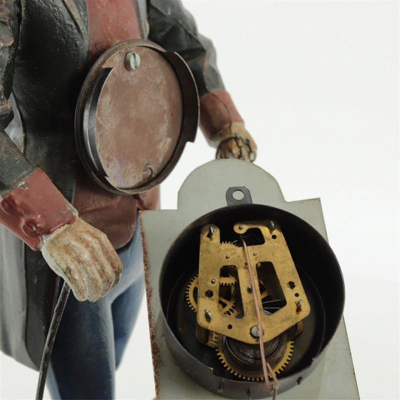 Cast Iron Clock Seller Clock - Lladro Figures