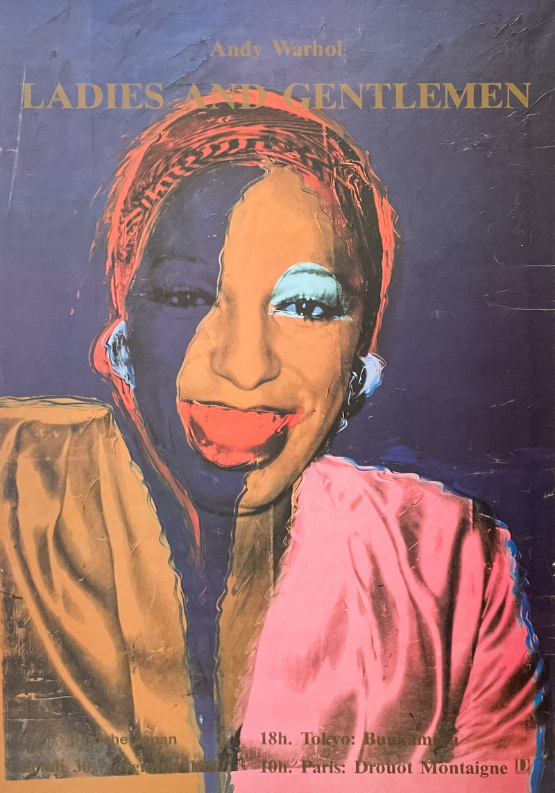 Andy Warhol - Ladies and Gentlemen Exhibition Poster (Portrait of Wilhelmina Ross)