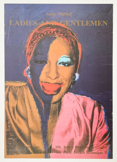 Andy Warhol - Ladies and Gentlemen Exhibition Poster (Portrait of Wilhelmina Ross)