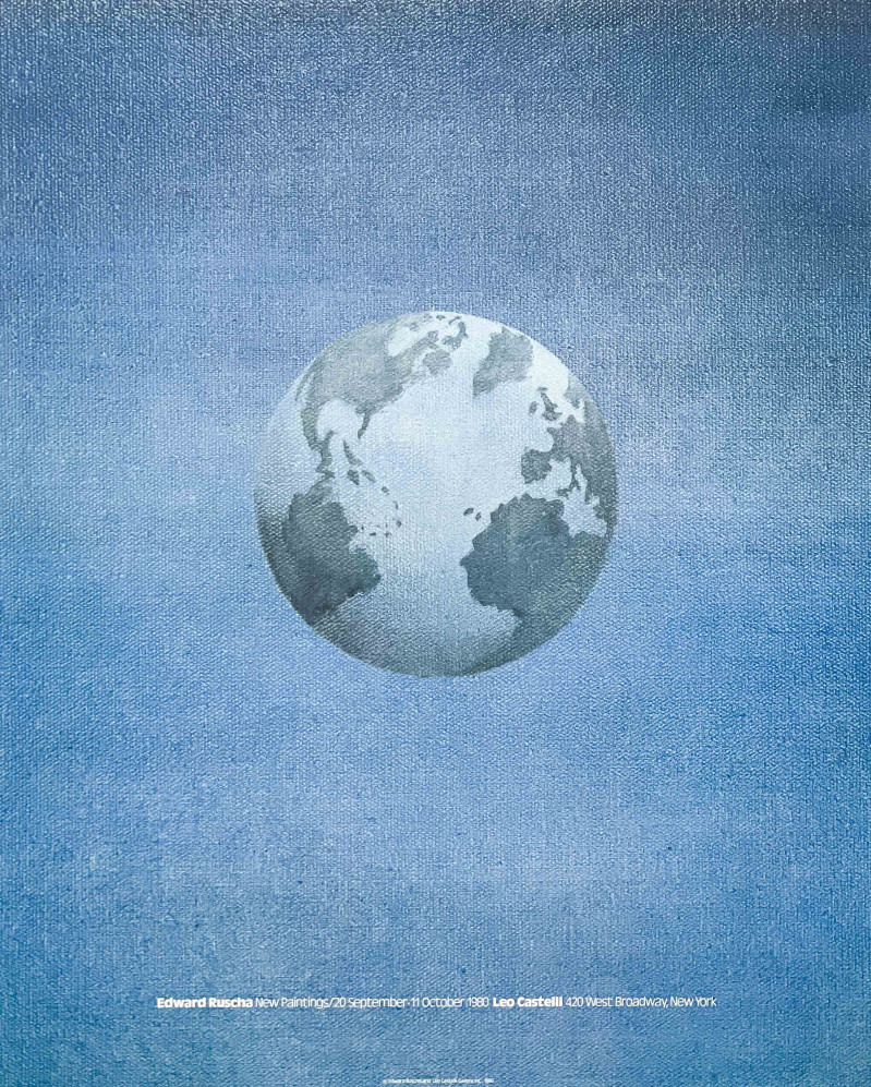 Ed Ruscha - Exhibition Poster for New Paintings, Leo Castelli Gallery