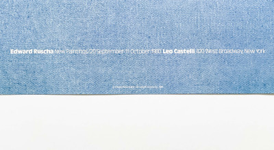 Ed Ruscha - Exhibition Poster for New Paintings, Leo Castelli Gallery