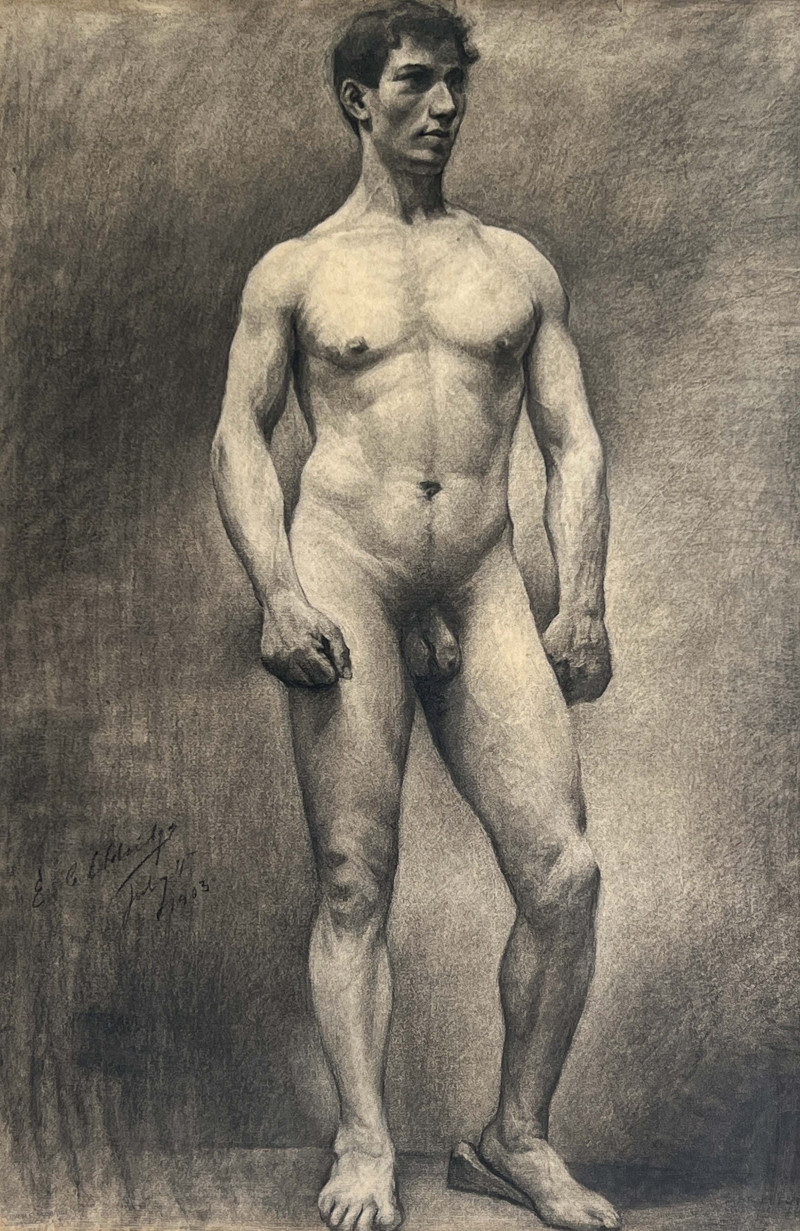Edwin C. Eldridge - Male Nude