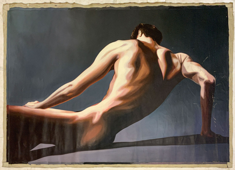 Lowell Nesbitt - Leaning Male (Homage to Jack Mitchell)