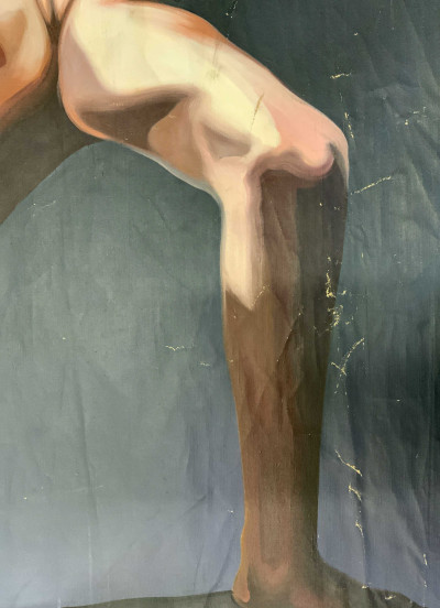 Lowell Nesbitt - Leaning Male (Homage to Jack Mitchell)