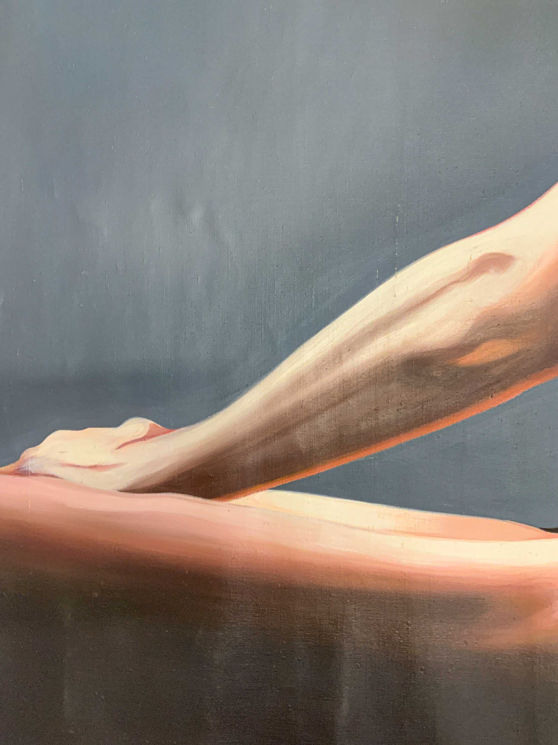 Lowell Nesbitt - Leaning Male (Homage to Jack Mitchell)