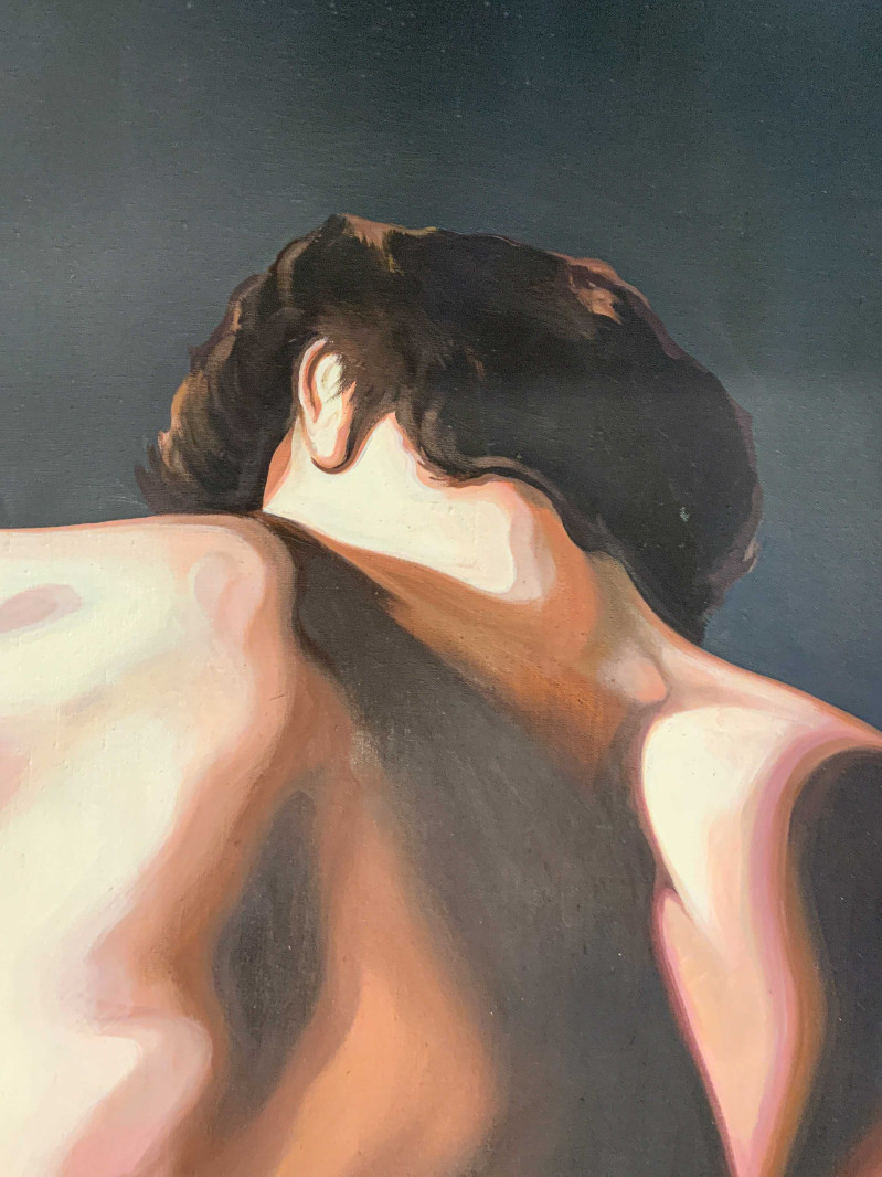 Lowell Nesbitt - Leaning Male (Homage to Jack Mitchell)