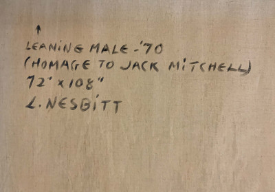 Lowell Nesbitt - Leaning Male (Homage to Jack Mitchell)