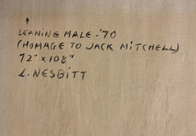 Lowell Nesbitt - Leaning Male (Homage to Jack Mitchell)
