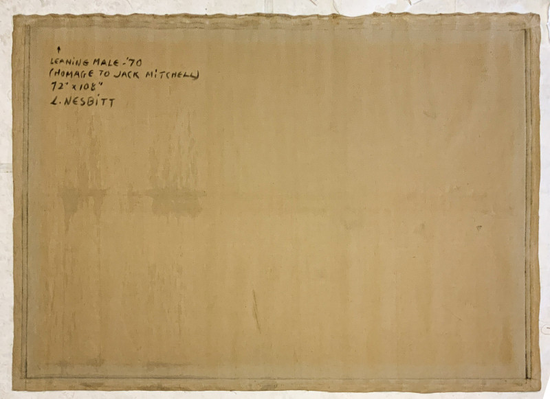 Lowell Nesbitt - Leaning Male (Homage to Jack Mitchell)