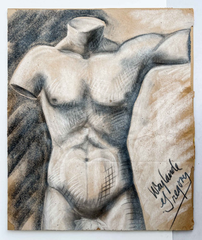 Waylande Gregory - Untitled (Study of Male Torso)