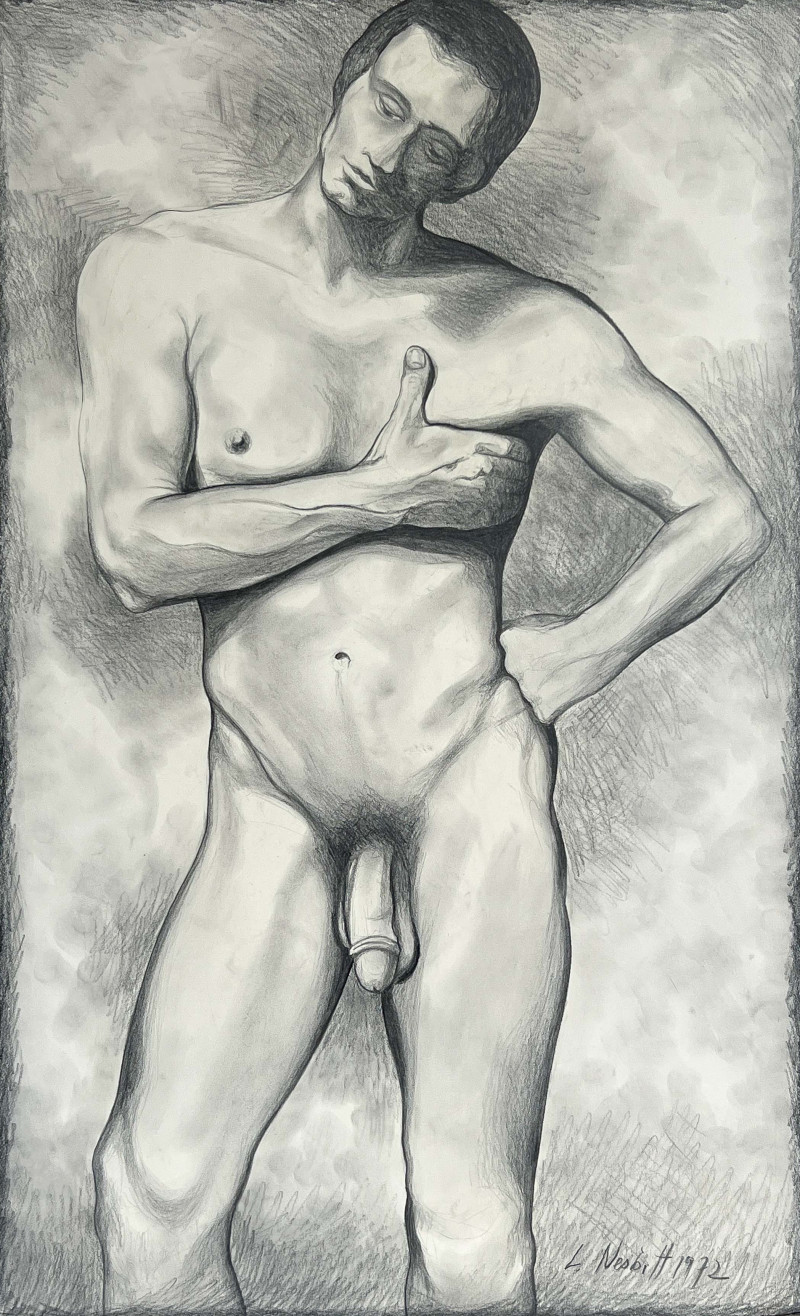 Lowell Nesbitt - Untitled (Nude Man)