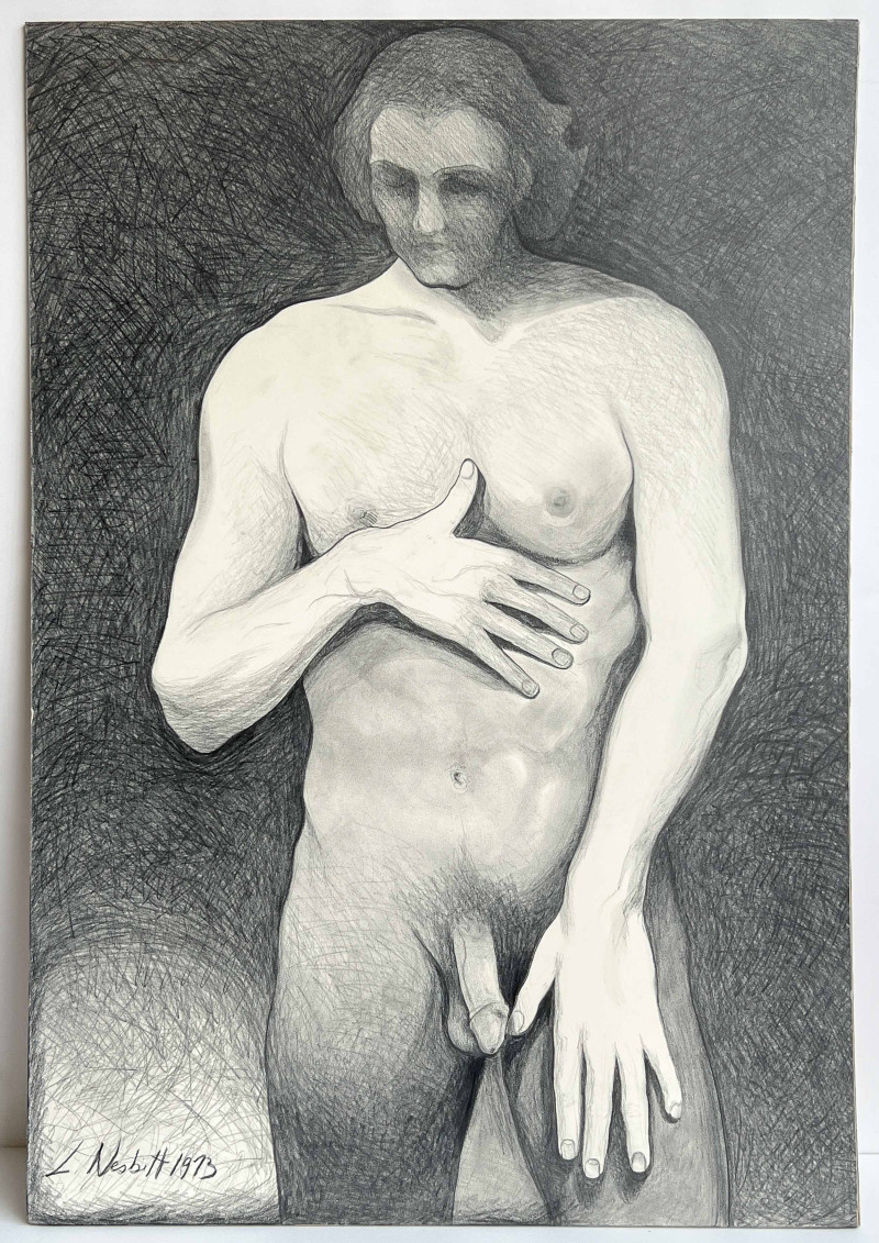 Lowell Nesbitt - Untitled (Male Nude)