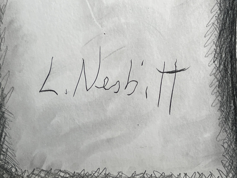 Lowell Nesbitt - Untitled (Nude Male with Hands Atop His Head)