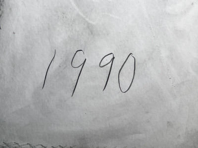 Lowell Nesbitt - Untitled (Nude Male with Hands Atop His Head)