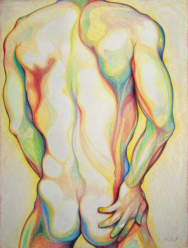 Lowell Nesbitt - Untitled (Nude in Yellow)