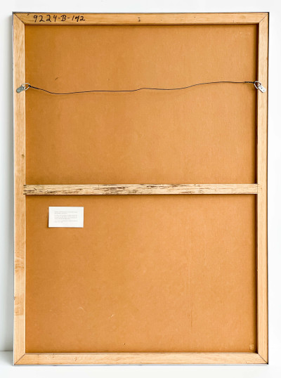 Lowell Nesbitt - Untitled (Floral Male Nude)