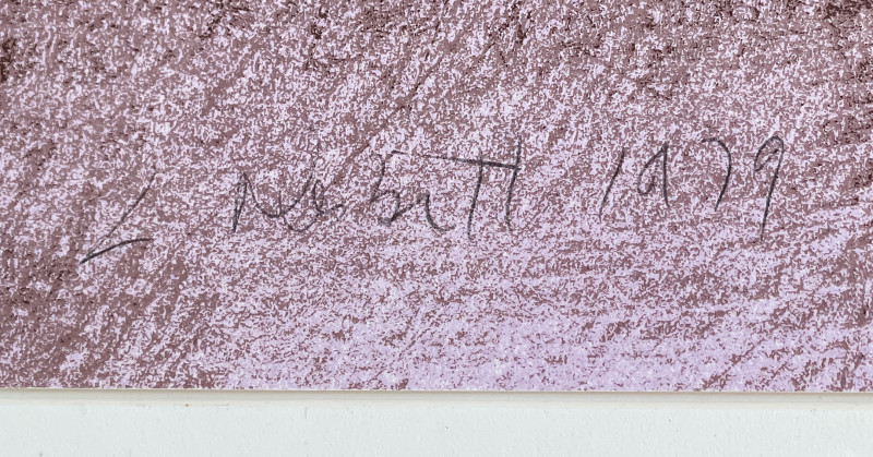 Lowell Nesbitt - Untitled (Floral Male Nude)