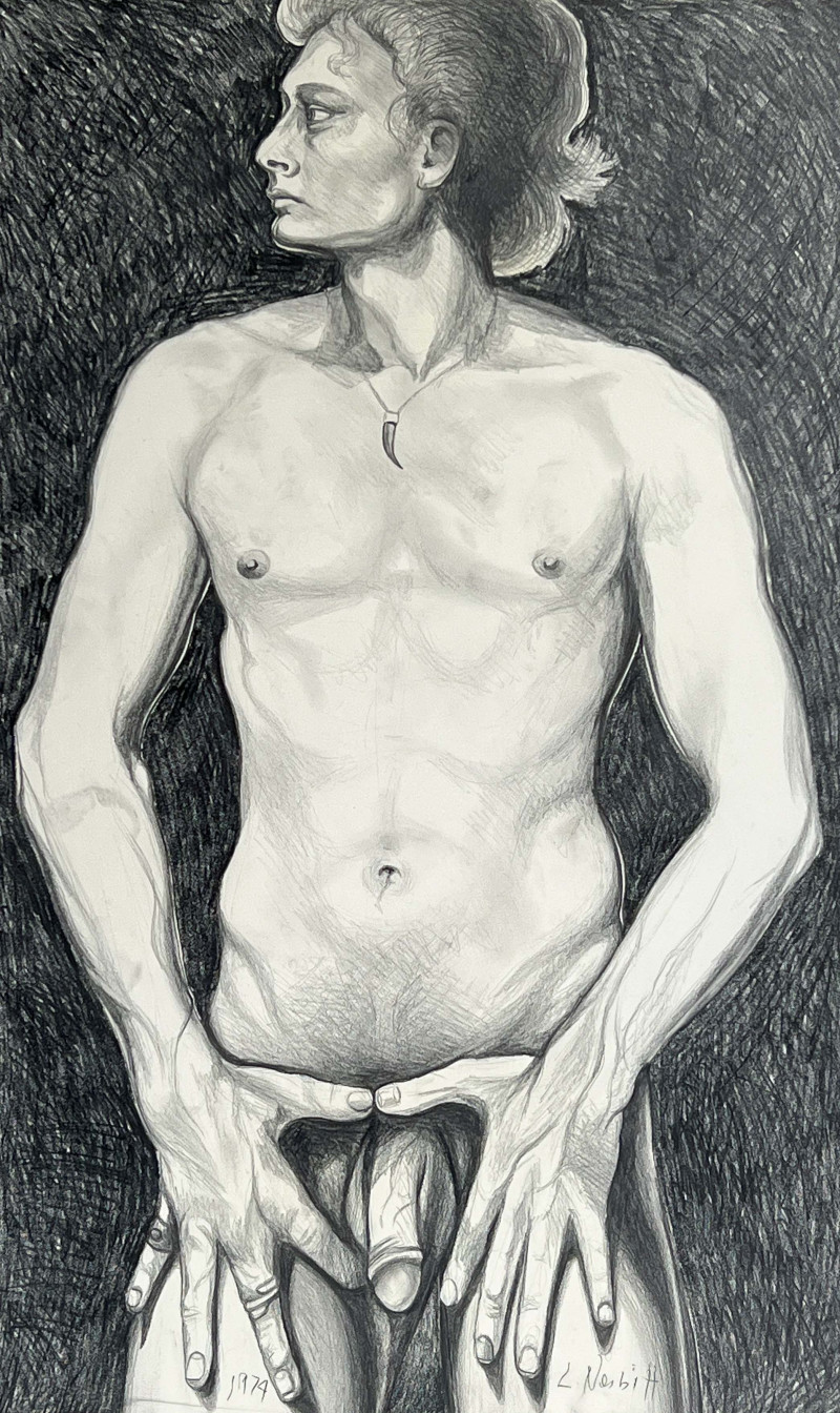 Lowell Nesbitt - Untitled (Male Nude)