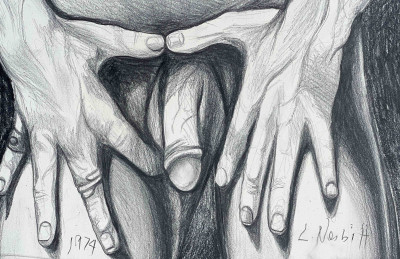 Lowell Nesbitt - Untitled (Male Nude)