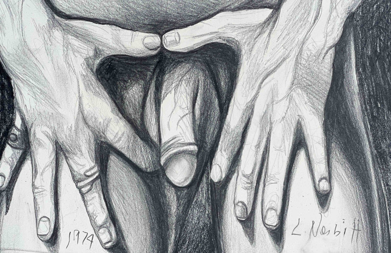 Lowell Nesbitt - Untitled (Male Nude)