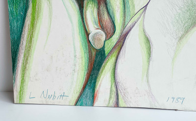 Lowell Nesbitt - Multidimensional Green Nudes