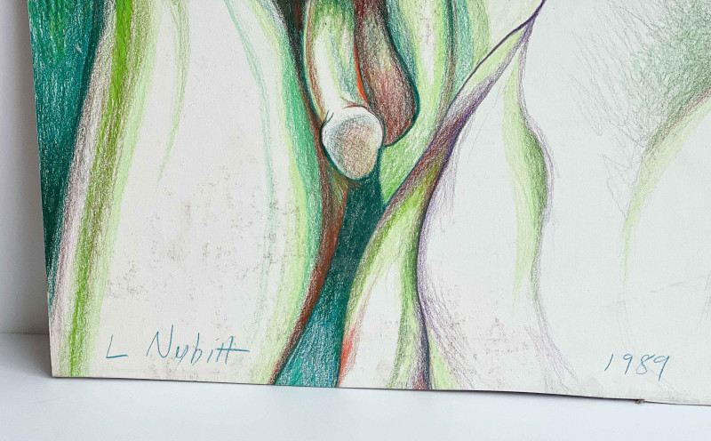 Lowell Nesbitt - Multidimensional Green Nudes