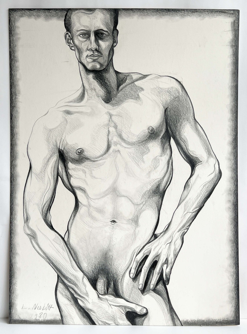 Lowell Nesbitt - Untitled (Male Nude)