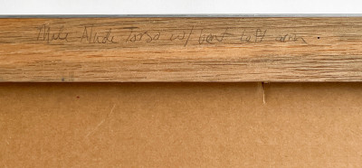 Lowell Nesbitt - Untitled (Nude in Blue and Red)